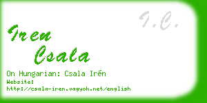 iren csala business card